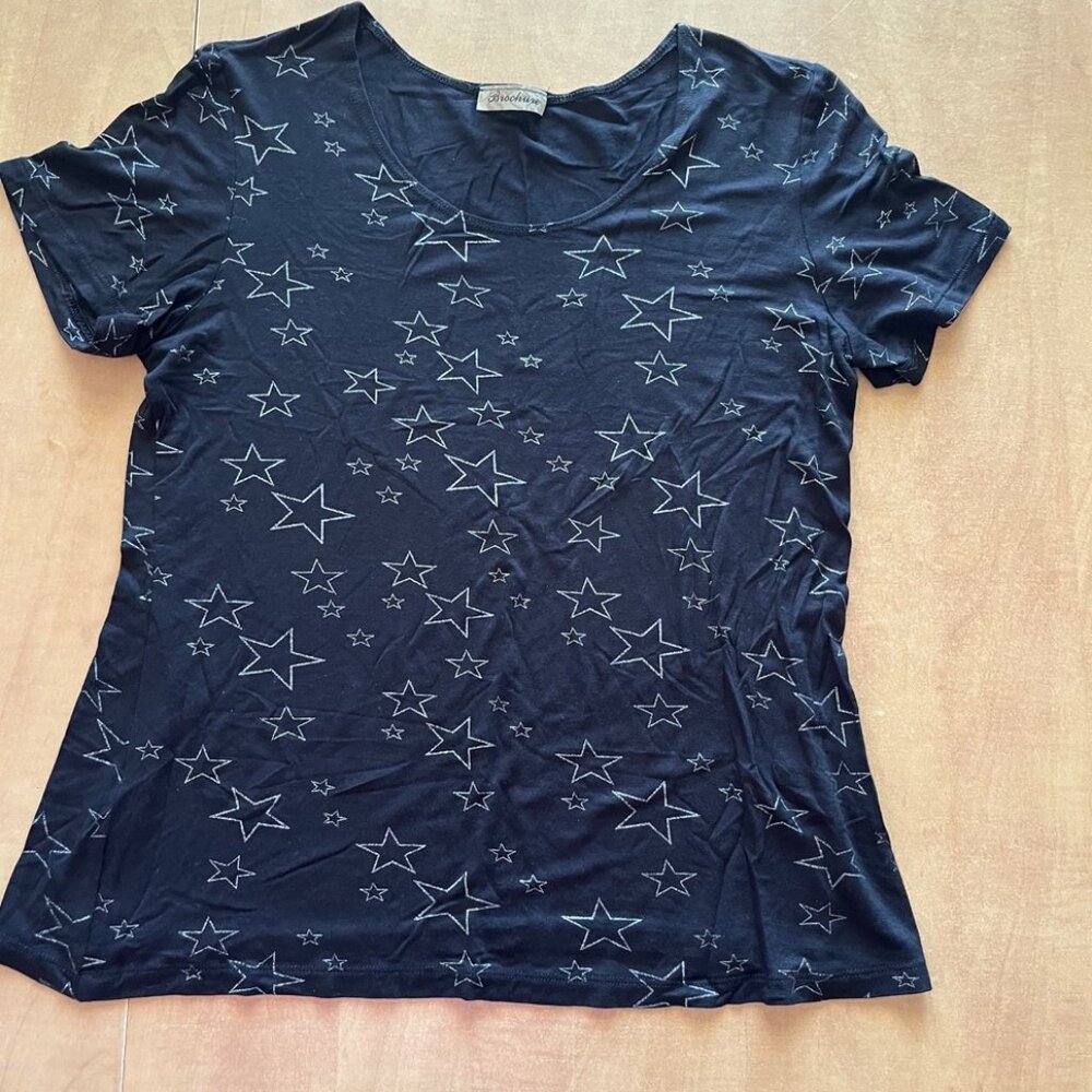 Celestial Black Star Women's Short Sleeve Tee